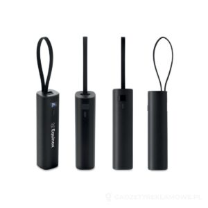 Powerbank 5000 mAh PD 20W POWERTUBE - czarny – zdjęcia produktu