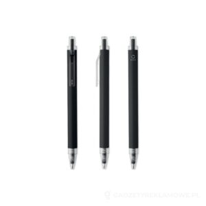 Aluminiowy długopis z rec. NOSTA - czarny – zdjęcia produktu