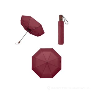 21" parasol automatyczny z drew RAYNA FOLD - bordowy – zdjęcia produktu