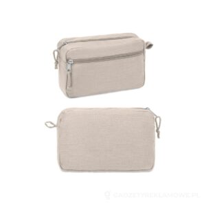 Kosmetyczka z konopi NAIMA COSMETIC - beżowy – zdjęcia produktu