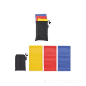 Zestaw 3 opasek fitness z TPE TOP FIT - czarny – zdjęcia produktu