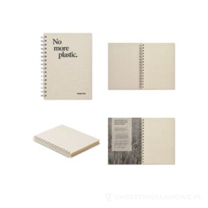 NotesA5 kratkę, papier z trawy GRASS BOOK - beżowy – zdjęcia produktu