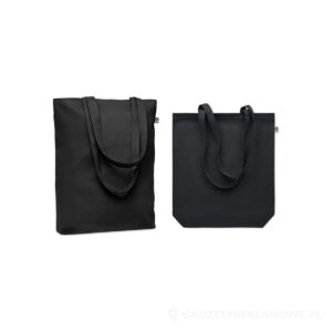 Płócienna torba 270 gr/m² RASSA+COLOUR - czarny – zdjęcia produktu