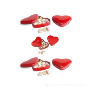 Cukierki w pudełku, serce LOVEMINT - czerwony – zdjęcia produktu