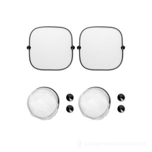Zestaw 2 osłon przeciwsłoneczn SOMBRA LIGHT - czarny – zdjęcia produktu
