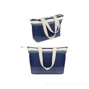 Torba plażowa z materiału 600D PALAWAN - ciemnoniebieski – zdjęcia produktu