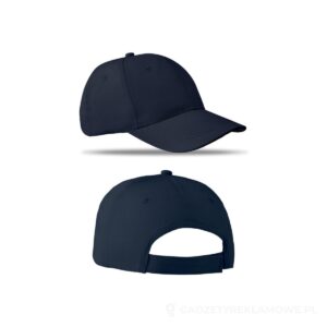 Czapka baseballowa 6 paneli BASIE - ciemnoniebieski – zdjęcia produktu
