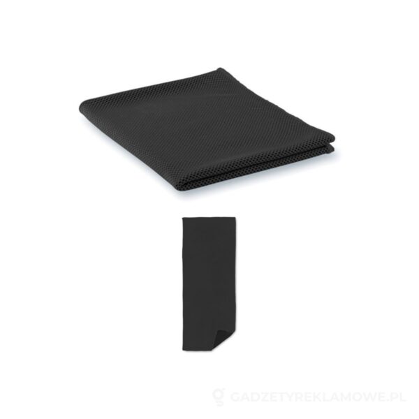 Ręcznik sportowy TAORU - czarny – zdjęcia produktu
