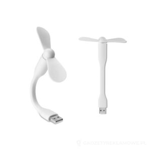 Przenośny wentylator USB TATSUMAKI - biały – zdjęcia produktu
