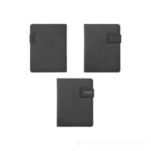 Teczka A5 z powerbankiem POWERNOTY - czarny – zdjęcia produktu