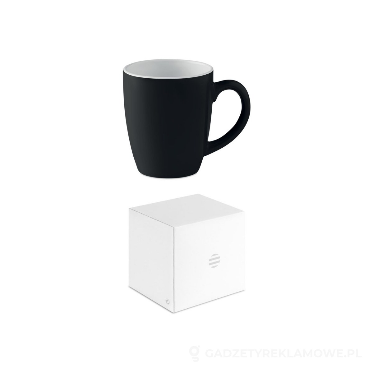 MO9242-03-wariant-watermark Kolorowy kubek ceramiczny COLOUR TRENT - czarny – zdjęcia produktu