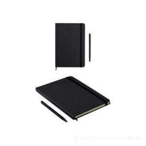 Zestaw notes z długopisem NEILO SET - czarny – zdjęcia produktu