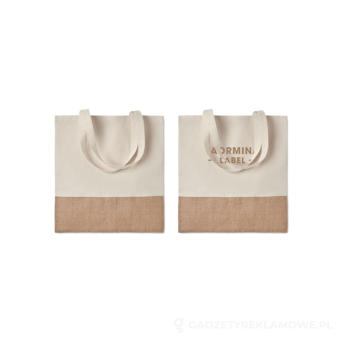 MO9518-13-wariant-watermark Torba na zakupy z juty INDIA TOTE - beżowy – zdjęcia produktu