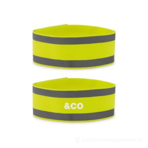 Opaska sportowa na ramię VISIBLE ME - fluorescencyjny żółty – zdjęcia produktu