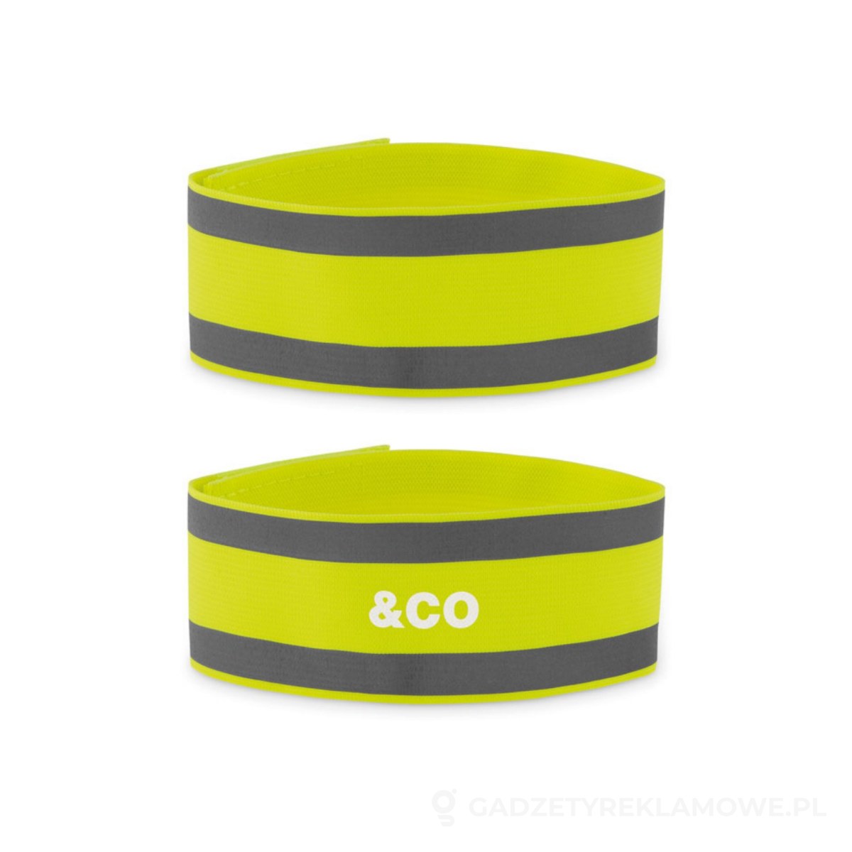 MO9529-70-wariant-watermark Opaska sportowa na ramię VISIBLE ME - fluorescencyjny żółty – zdjęcia produktu