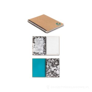 Notatnik z papieru mineralnego PIEDRA - jasnoniebieski – zdjęcia produktu