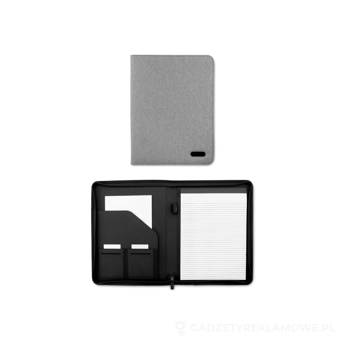 MO9549-07-wariant-watermark Teczka A4 NOTES FOLDER - szary – zdjęcia produktu