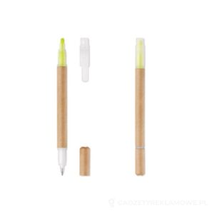 Zakreślacz kartonowy 2 w 1 DUO PAPER - żółty – zdjęcia produktu