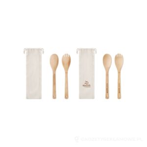 Zestaw łyżek sałatkowych MAYEN SET - beżowy – zdjęcia produktu