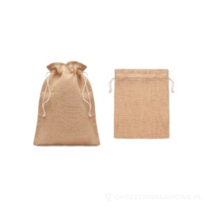 Torba prezentowa z juty JUTE MEDIUM - beżowy – zdjęcia produktu