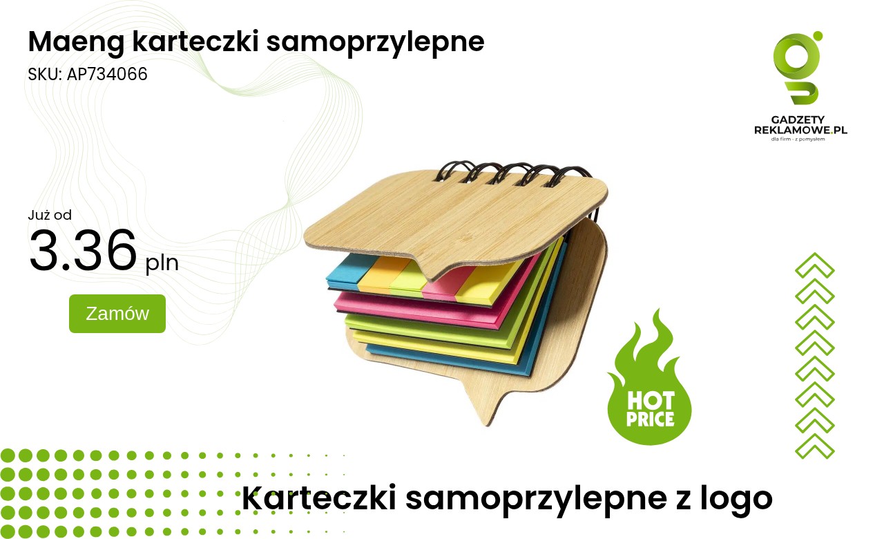 Maeng karteczki samoprzylepne Karteczki samoprzylepne Maeng w opakowaniu