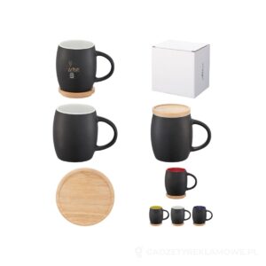Ceramiczny kubek Hearth z drewnianym wiekiem/spodeczkiem – zdjęcia produktu