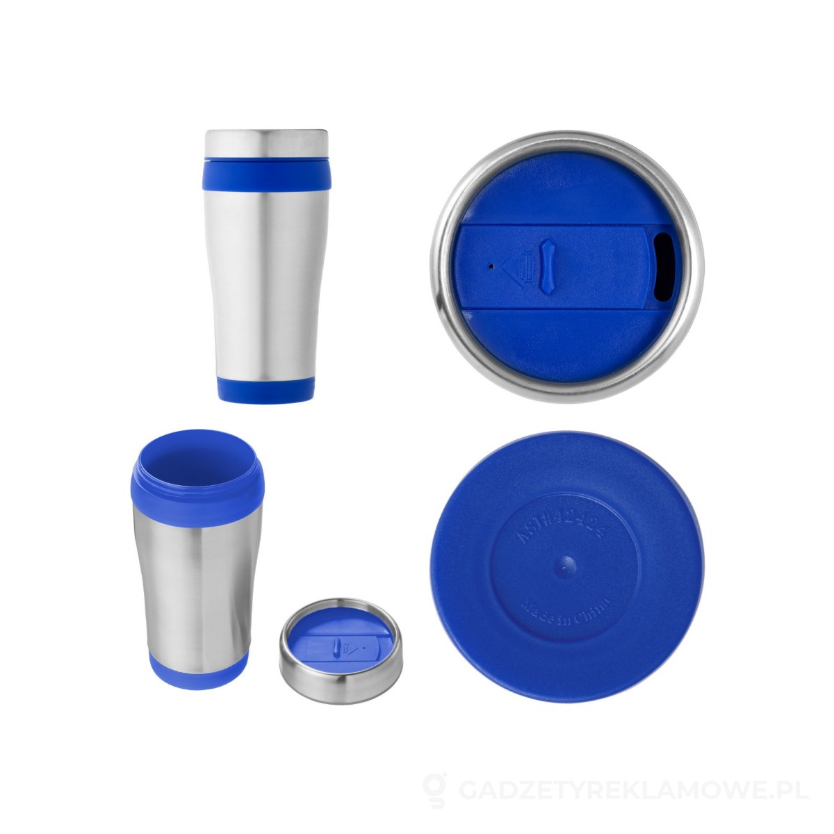 PFC-10076352-wariant-watermark Elwood izolowany kubek o pojemności 410 ml ze stali nierdzewnej pochodzącej z recyklingu z certyfikatem RCS - niebieski – zdjęcia produktu