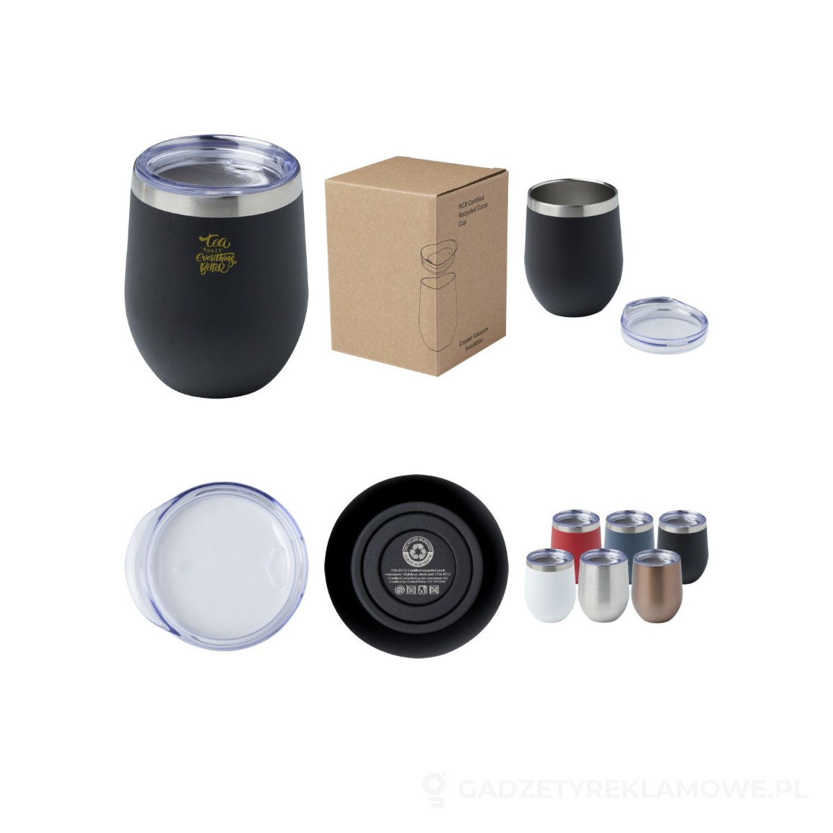 PFC-10079990-wariant-watermark Corzo miedziany kubek próżniowy ze stali nierdzewnej z recyklinku z certyfikatem RCS 350 ml - czarny – zdjęcia produktu