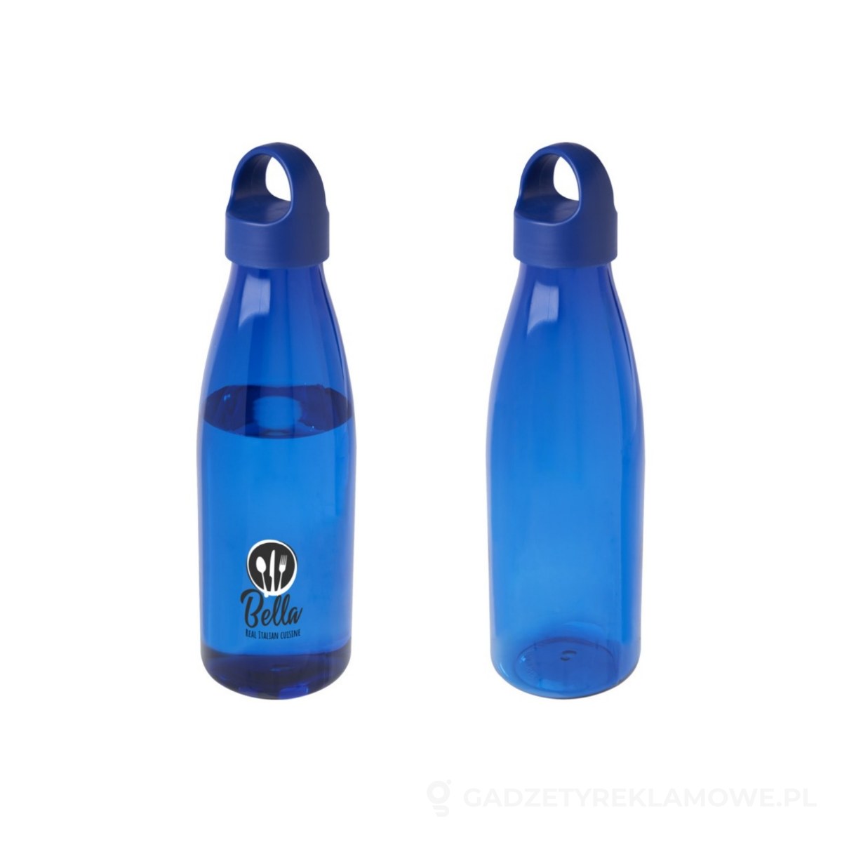 PFC-10083553-wariant-watermark Bergen butelka na wodę o pojemności 800 ml z tworzyw sztucznych pochodzących z recyklingu - niebieski – zdjęcia produktu