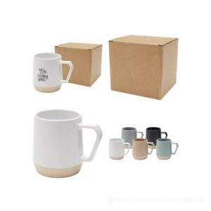 Dolce kubek ceramiczny o pojemności 300 ml z matowym wykończeniem - biały – zdjęcia produktu