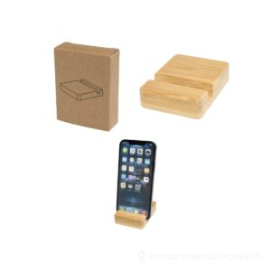 Ebla bambusowy stojak na telefon - brazowy – zdjęcia produktu