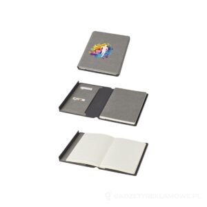 Notu teczka z notatnikiem do pisania - szary – zdjęcia produktu