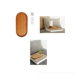 Originalhome taca drewniana - brazowy – zdjęcia produktu