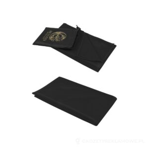 Lucas ręcznik sportowy RPET 70x140 cm - czarny – zdjęcia produktu