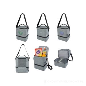 Torba termoizolacyjna na lunch Tundra mieszcząca 9 puszek, wykonana z plastiku PET z recyklingu – zdjęcia produktu