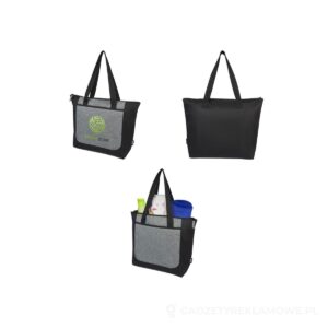 Reclaim torba z długimi uchwytami z recyklingu z certyfikatem GRS na zamek błyskawiczny, 15 l – zdjęcia produktu