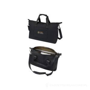 Torba podróżna na laptopa 15,6" Turner z materiałów recyklingowanych GRS, o pojemności 36 l - czarny – zdjęcia produktu