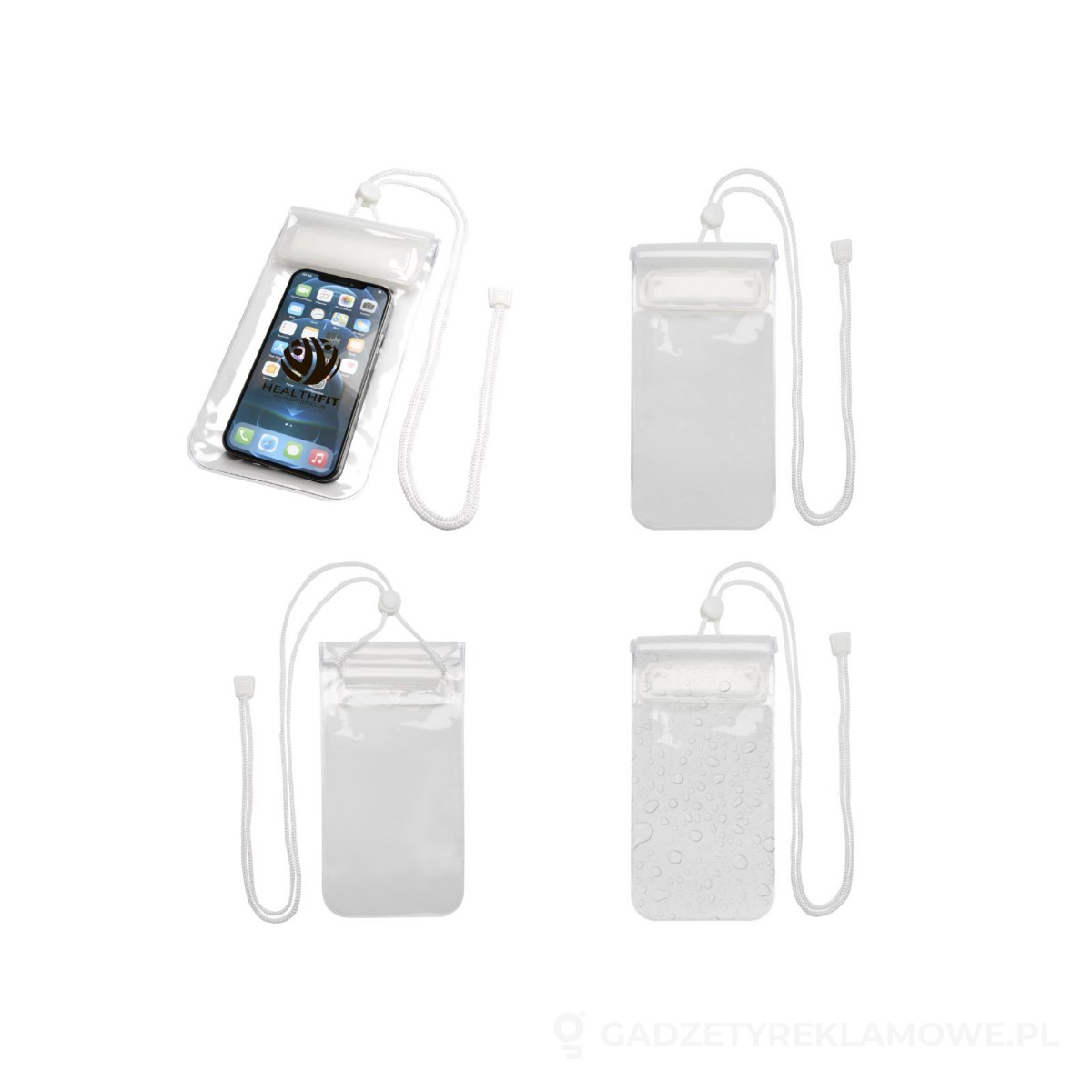 PFC-12443201-wariant-watermark Dombay wodoodporne etui na telefon rozmiar L - biały – zdjęcia produktu