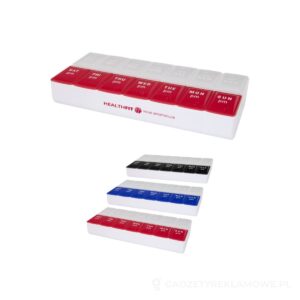 Cycle 7-dniowy organizer na witaminy (rano i wieczorem) - czerwony – zdjęcia produktu