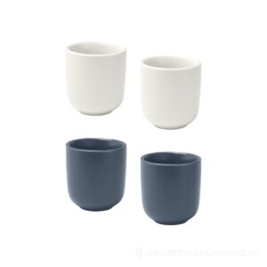 Male filiżanki ceramiczne do espresso o pojemności 90 ml - zestaw 2 sztuk – dostępne kolory