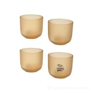 Male szklanki o pojemności 200 ml - zestaw 2 sztuk - piasek pustyni – zdjęcia produktu