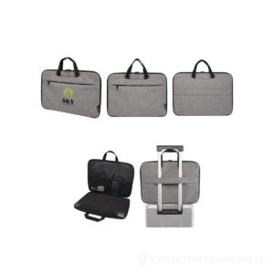 Libra etui na laptopa 2 w 1 o pojemności 3 l wykonane z materiałów z recyklingu z certyfikatem GRS - szary – zdjęcia produktu