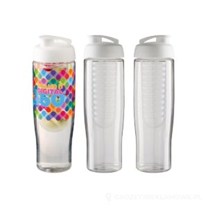 Bidon H2O Tempo® o pojemności 700 ml z wieczkiem zaciskowym zmożliwością przyrządzania wody smakowej – zdjęcia produktu
