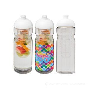 Bidon H2O Base® z wypukłym wieczkiem o pojemności 650 ml z możliwością przyrządzania wody smakowej – zdjęcia produktu