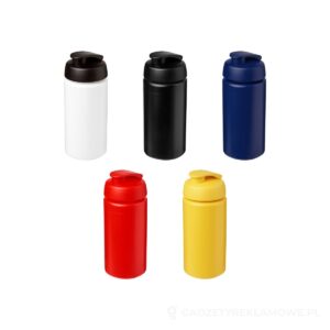 Bidon Baseline® Plus o pojemności 500 ml z wieczkiem zaciskowym i uchwytem – dostępne kolory