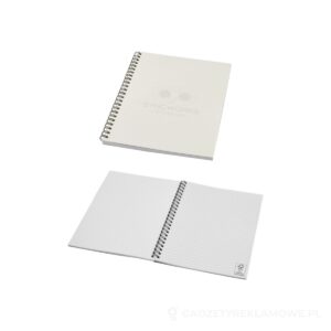 Desk-Mate® kołonotatnik A5 - biały – zdjęcia produktu