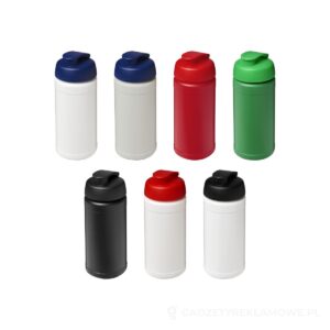 Baseline bidon o pojemności 500 ml z wieczkiem zaciskowym z materiałów z recyklingu – dostępne kolory