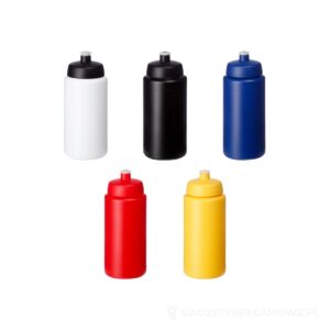 Bidon Baseline® Plus o pojemności 500 ml ze sportowym wieczkiem i uchwytem – dostępne kolory