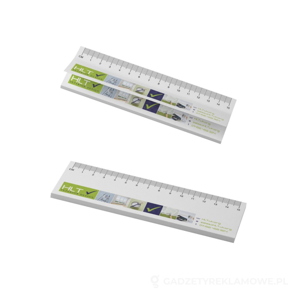 PFC-21261011-wariant-watermark Sticky-Mate® samoprzylepne karteczki z recyklingu z nadrukowaną linijką - biały – zdjęcia produktu