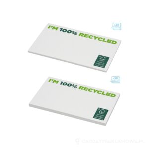 Karteczki samoprzylepne z recyklingu o wymiarach 127 x 75 mm Sticky-Mate® - biały – zdjęcia produktu